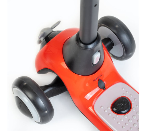 baby mix 55485 trotinetă electrică moovi kids (roșu)