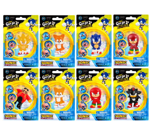  goo jit zu 42824g minifigurină stretch "sonic" (7 cm.) în sort.