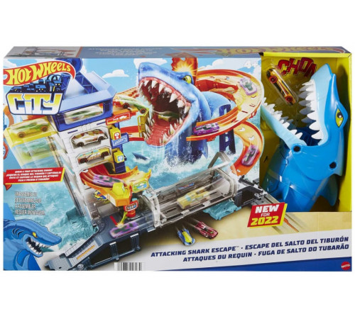  hot wheels hdp06 set  de joc "attacking shark escape"