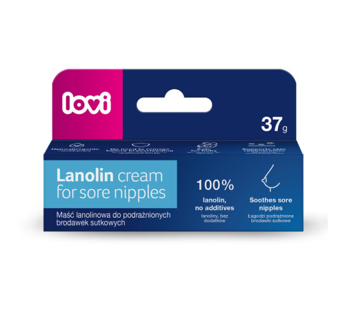 lovi 14/001 crema pentru mameloane cu lanolina (37 gr.)