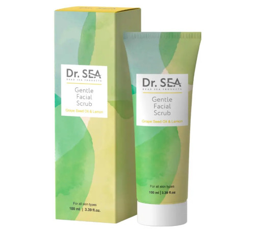  dr.sea Мягкий скраб для лица с маслом виноградных косточек и лимона (100 мл) 020448