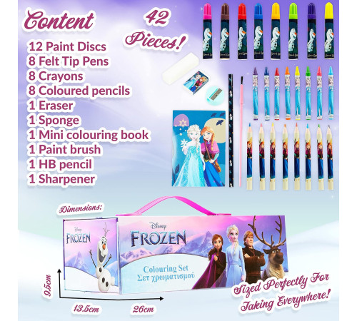 total office fzz-1113_2 set de pictura "disney frozen" (50 piese)