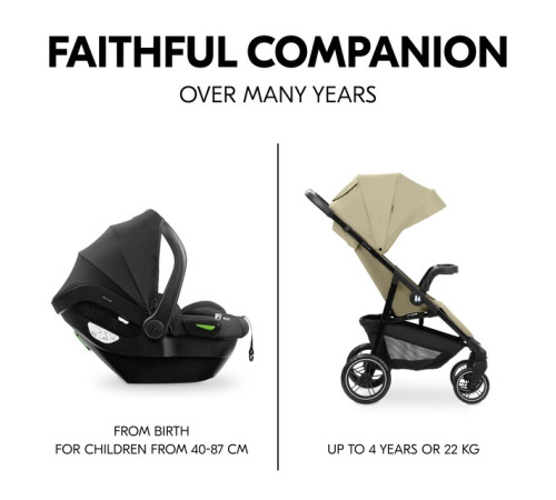 hauck cărucior 2 in 1 shop n care travel set olive