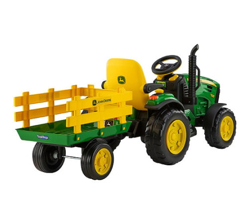 peg perego tractor cu remorca electric jd ground force