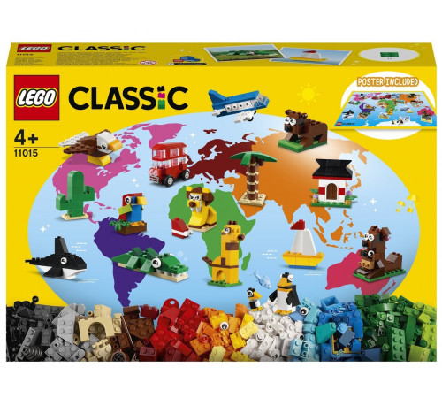 lego classic 11015 Конструктор "Вокруг света" (950 дет.)