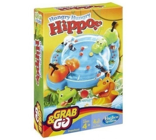 Hasbro B1001 Настольная игра "Голодные Бегемотики" (дорожная) hasbro b1001 Настольная игра "Голодные Бегемотики" (дорожная)