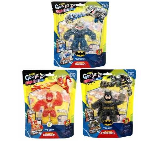 goo jit zu 42584g figurină stretch "dc goo shifters" (10 cm.) in sort.