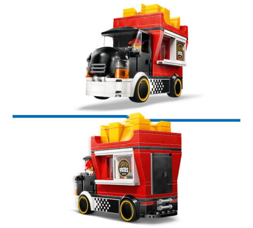 lego city 60488 constructor "camionetă cu cartofi prăjiți" (216 el.)