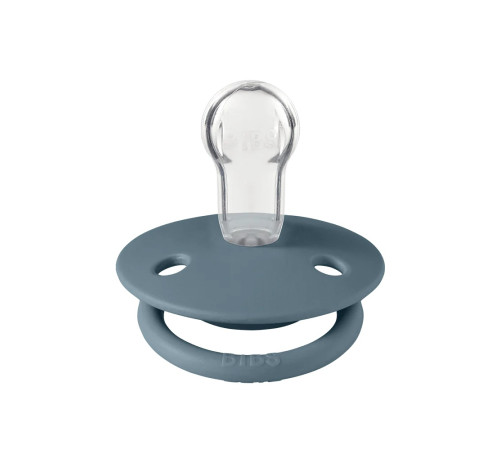 bibs suzeta rotunda din silicon de lux (0-36 luni) 2 buc. mustard & petrol