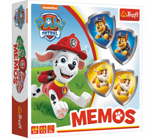 trefl 01892 joc de masa "paw patrol. memos"