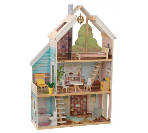 kidkraft 65960-glo casă pentru păpuși "zoey dollhouse"