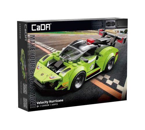  cada c55052w Конструктор "velocity hurricane" (165 дет.)