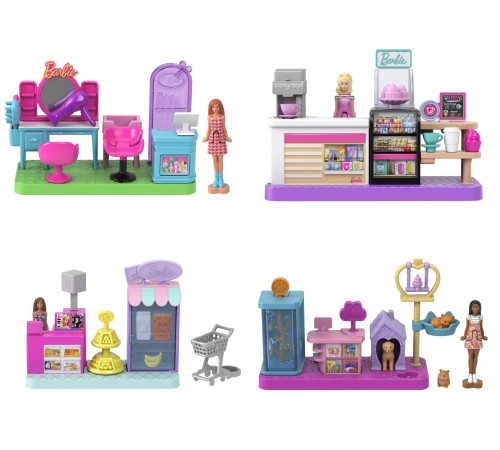 barbie jcr29 set de joc "mini barbieland" unități de oraș