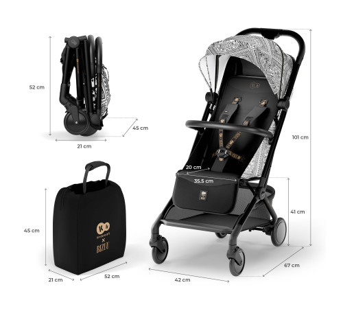 kinderkraft Прогулочная коляска pilot 2 (чёрный)