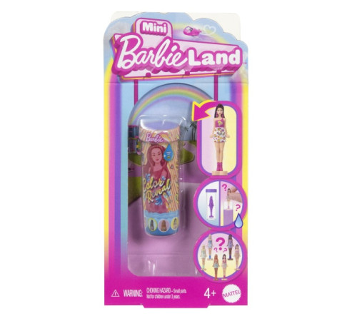 barbie jcr08 Кукла-сюрприз "mini barbieland color reveal" Радужные и стильные