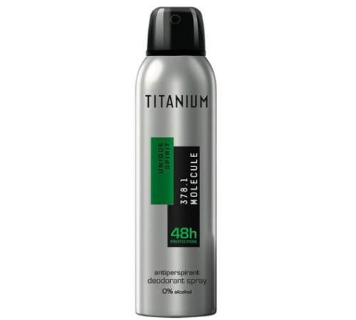Titanium Deodorant-spray "UniqueSpirit 378.1 Molecule" (150 ml.) 965821  titanium deodorant-spray "uniquespirit 378.1 molecule" (150 ml.) 965821
