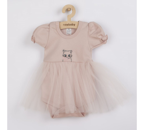 Детская одежда в Молдове new baby 42551 Платье-боди (фатин) wonderful (powder) 62 см (3-6мес)