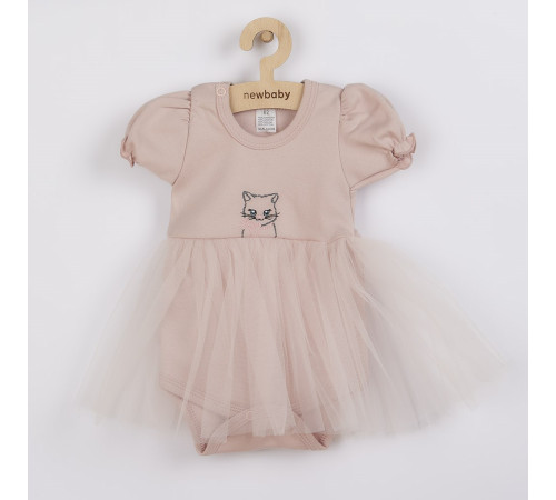 Детская одежда в Молдове new baby 42551 Платье-боди (фатин) wonderful (powder) 62см (3-6мес)
