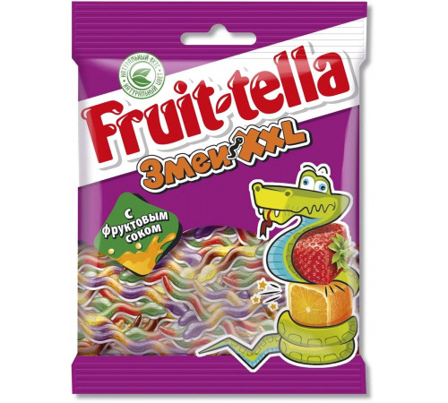 Детское питание в Молдове fruittella Жевательный мармелад "Змеи xxl" (70 гр.)