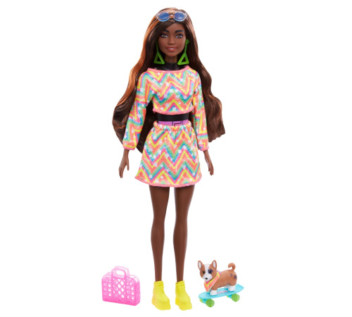 barbie hcd25 papusa surpriza "color reveal neon" in asortiment