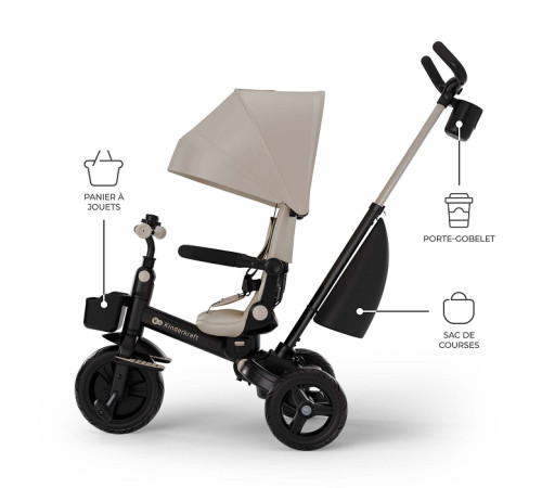 kinderkraft Трицикл aveo 2 plus (бежевый)