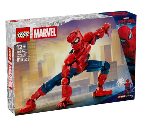  lego marvel 76346 Конструктор "Сборная фигурка Человека-паука" (813 дет.)