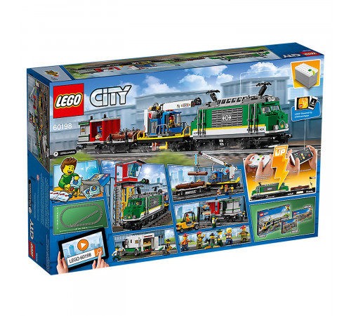 lego city 60198 constructor "tren de marfă" (1226 el.)