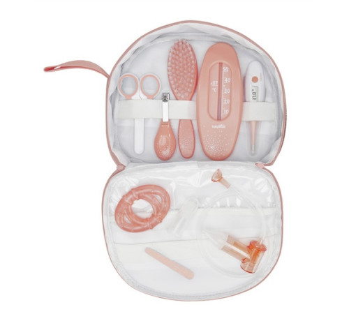 babymoov a032004 set de &icirc;ngrijire și igienă pentru bebeluși "grooming set peach" (9 piese)