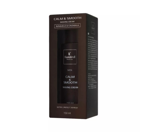 famirel men cremă de ras cu extracte de dunaliella și calendula (150 ml) 085953