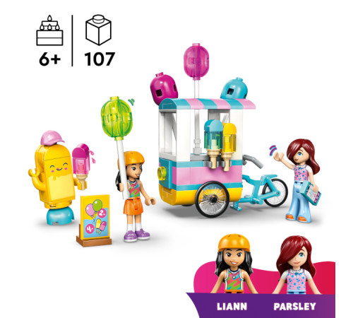 lego friends 42692 constructor "stand cu &icirc;nghețată și baloane" (107 el.)