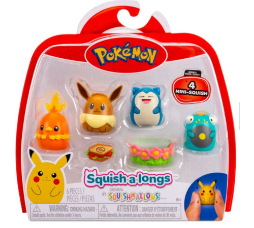Jucării pentru Copii - Magazin Online de Jucării ieftine in Chisinau Baby-Boom in Moldova squishmallows sqal0067 set mini-figurine de colecție "pokemon squish-a-longs" (2,5 cm) in sort.