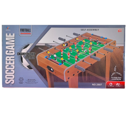  2889 masă de fotbal din lemn pe picioare zja337501