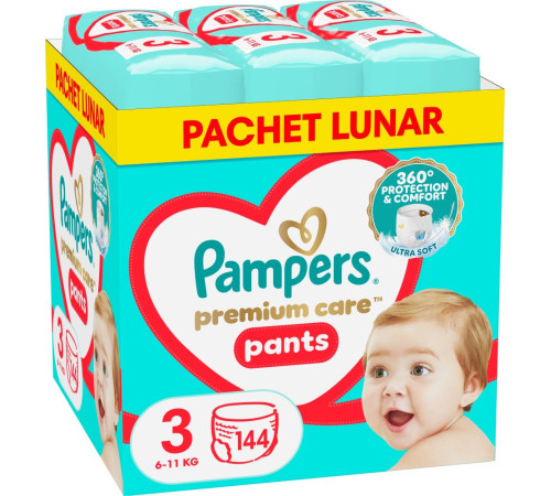 Pampers Premium Care Pants 3 (6-11 кг.) 144 шт.  pampers premium care pants 3 (6-11 кг.) 144 шт.