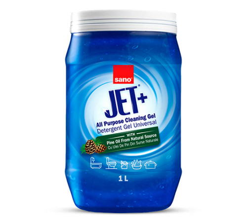  sano Универсальный чистящий гель с сосновым маслом "jet+" (1 кг.) 993277