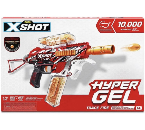 Zuru 36621 Бластер с гелиевыми шариками X-SHOT HYPER GEL Medium (10 000ш)  zuru 36621 Бластер с гелиевыми шариками x-shot hyper gel medium (10 000ш)