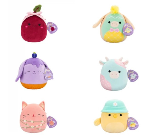squishmallows sqjw75e25a jucărie moale (19 cm.) in sort.