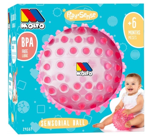 Jucării pentru Copii - Magazin Online de Jucării ieftine in Chisinau Baby-Boom in Moldova molto 24561 minge senzorială (20 cm.) roz