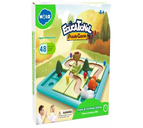 hola toys e7987 joc de masa "iepurele si broasca testoasa"