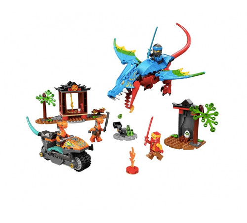 lego ninjago 71759 constructor "templul ninja-dragon" (161 el.)