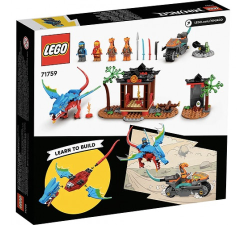 lego ninjago 71759 constructor "templul ninja-dragon" (161 el.)