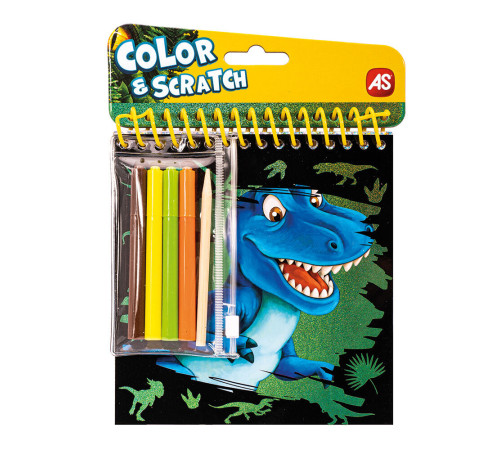 as kids 1023-61006 Карманный набор для рисования "dinosaurs" (в асс.)