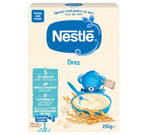  nestle terci de orez fara lpte 250 gr. (4 m+)