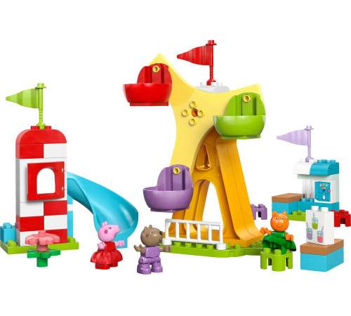 lego duplo 10453 constructor "fun fair. peppa pig" (53 el.)