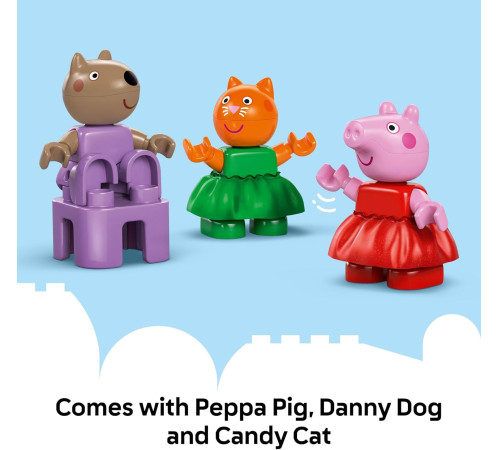 lego duplo 10453 constructor "fun fair. peppa pig" (53 el.)