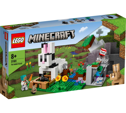  lego minecraft 21181 Конструктор "Кроличье ранчо" (340 дет.)