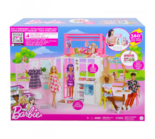  barbie hcd47 Домик Барби с мебелью и аксессуарами