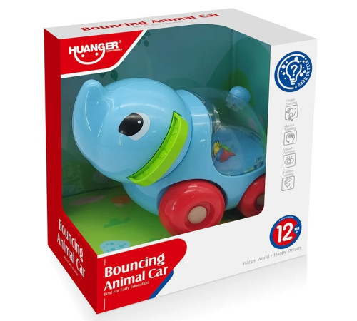  18356 mașinuță jucărie cu biluțe "elefant" huanger he8056