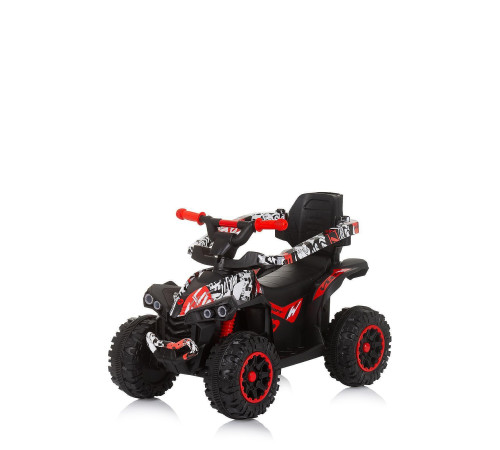 chipolino mașină cu mâner atv rocahc02306wr  alb\rosu