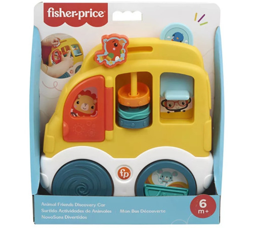 fisher-price hxk32 jucărie educativă mini-panou de activități "animale vesele" (in sort.)