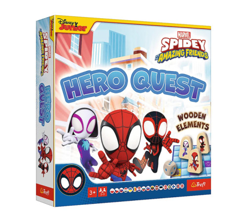  trefl 02436 joc de societate "spider-man: quest for heroes" (ro)